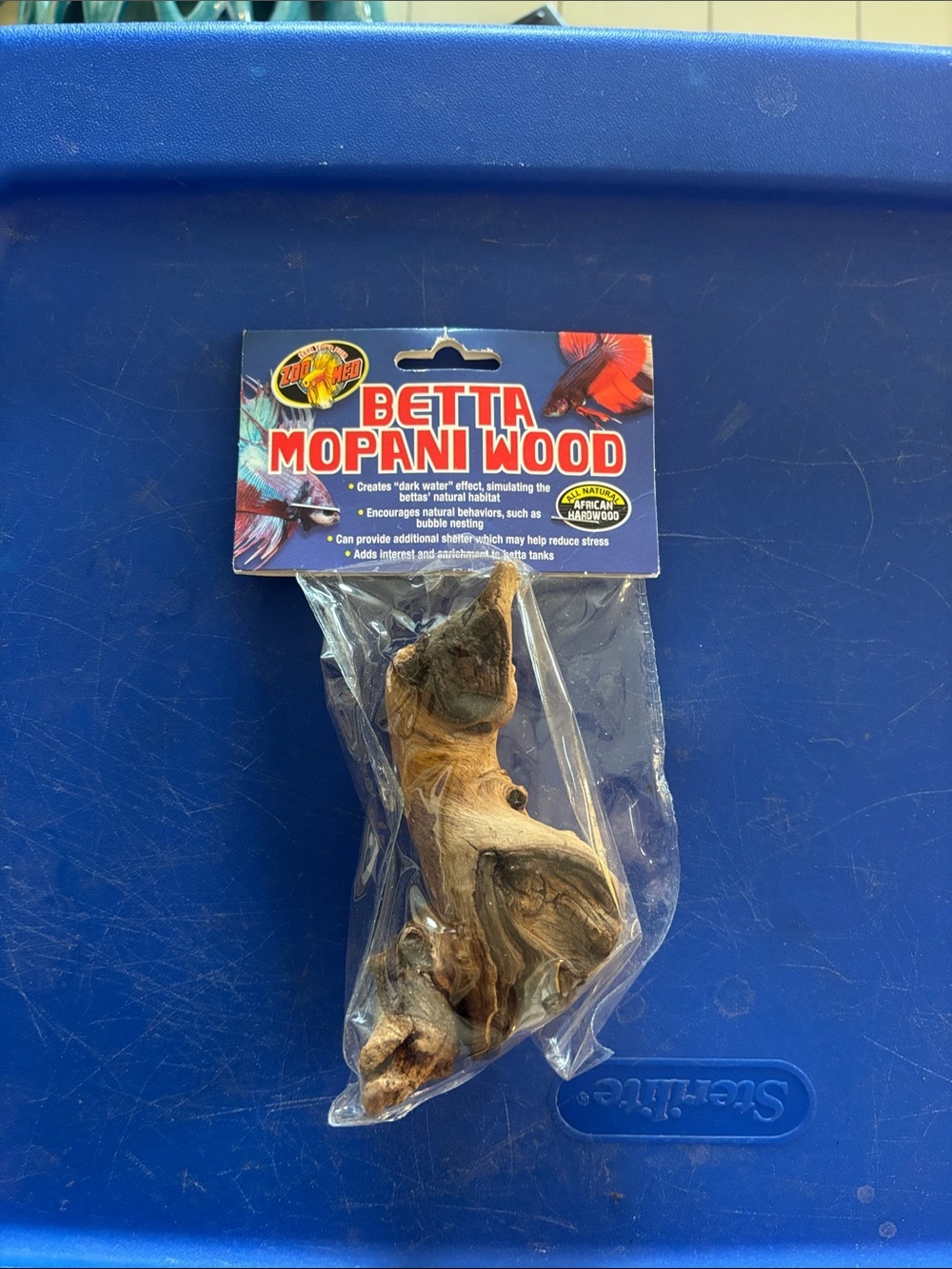 Betta Mopani Wood Aquarium Driftwood - Natural Brown